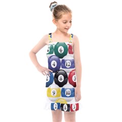 Abstract Vibrant Colour Botany Kids  Overall Dress