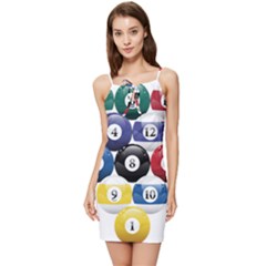 Abstract Vibrant Colour Botany Summer Tie Front Dress