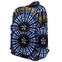 Stained Glass Rose Window In France s Strasbourg Cathedral Classic Backpack by Ket1n9