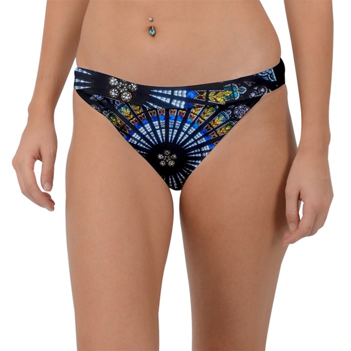 Stained Glass Rose Window In France s Strasbourg Cathedral Band Bikini Bottoms