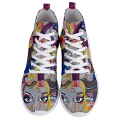 Graffiti Mural Street Art Painting Men s Lightweight High Top Sneakers