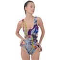 Graffiti Mural Street Art Painting Side Cut Out Swimsuit View1
