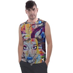 Graffiti Mural Street Art Painting Men s Regular Tank Top