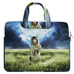 Astronaut Macbook Pro 16  Double Pocket Laptop Bag  by Ket1n9