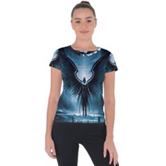 Rising Angel Fantasy Short Sleeve Sports Top  by Ket1n9