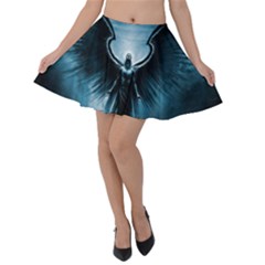 Rising Angel Fantasy Velvet Skater Skirt by Ket1n9