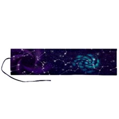 Realistic Night Sky Poster With Constellations Roll Up Canvas Pencil Holder (l) by Ket1n9