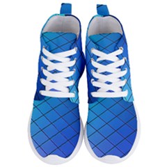 Blue Pattern Plain Cartoon Women s Lightweight High Top Sneakers