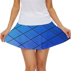 Blue Pattern Plain Cartoon Women s Skort