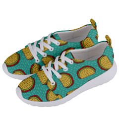 Taco Drawing Background Mexican Fast Food Pattern Women s Lightweight Sports Shoes by Ket1n9