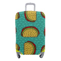 Taco Drawing Background Mexican Fast Food Pattern Luggage Cover (small) by Ket1n9