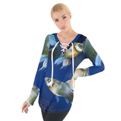 Marine Fishes Tie Up T-shirt by Ket1n9