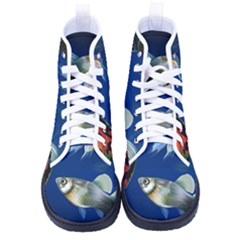 Marine Fishes Women s High-top Canvas Sneakers by Ket1n9