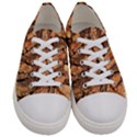 Bark Texture Wood Large Rough Red Wood Outside California Men s Low Top Canvas Sneakers View1