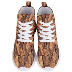 Bark Texture Wood Large Rough Red Wood Outside California Women s Lightweight High Top Sneakers