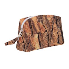 Bark Texture Wood Large Rough Red Wood Outside California Wristlet Pouch Bag (medium) by Ket1n9