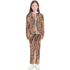 Bark Texture Wood Large Rough Red Wood Outside California Kids  Tracksuit by Ket1n9