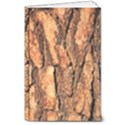 Bark Texture Wood Large Rough Red Wood Outside California 8  x 10  Hardcover Notebook View1