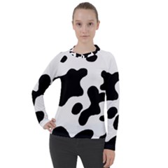 Cow Pattern Women s Pique Long Sleeve T-shirt