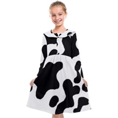 Cow Pattern Kids  Midi Sailor Dress