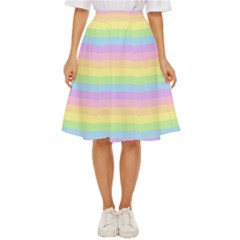 Cute Pastel Rainbow Stripes Classic Short Skirt