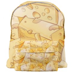 Cheese Slices Seamless Pattern Cartoon Style Giant Full Print Backpack by Ket1n9