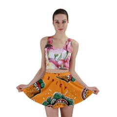 Seamless Pattern With Taco Mini Skirt