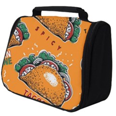 Seamless Pattern With Taco Full Print Travel Pouch (big) by Ket1n9