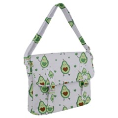 Cute Seamless Pattern With Avocado Lovers Buckle Messenger Bag by Ket1n9