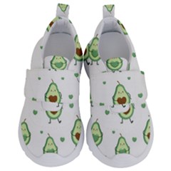 Cute Seamless Pattern With Avocado Lovers Kids  Velcro No Lace Shoes by Ket1n9