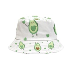 Cute Seamless Pattern With Avocado Lovers Inside Out Bucket Hat by Ket1n9
