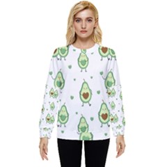 Cute Seamless Pattern With Avocado Lovers Hidden Pocket Sweatshirt by Ket1n9