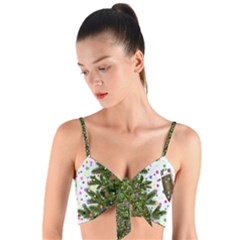 Funny Angry Woven Tie Front Bralet by Ket1n9