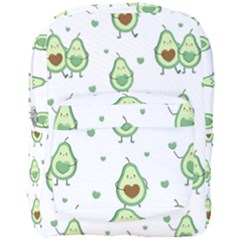 Cute Seamless Pattern With Avocado Lovers Full Print Backpack by Ket1n9