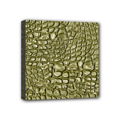 Aligator Skin Mini Canvas 4  X 4  (stretched) by Ket1n9