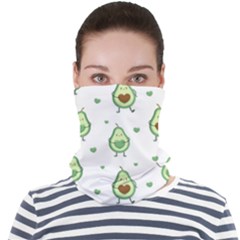 Cute Seamless Pattern With Avocado Lovers Face Seamless Bandana (adult)