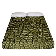 Aligator Skin Fitted Sheet (california King Size) by Ket1n9