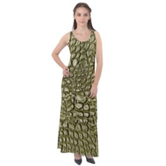 Aligator Skin Sleeveless Velour Maxi Dress by Ket1n9