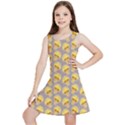 Yellow Mushroom Pattern Kids  Lightweight Sleeveless Dress View1