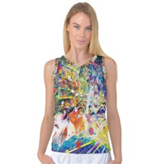 Multicolor Anime Colors Colorful Women s Basketball Tank Top by Ket1n9