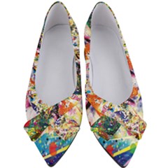 Multicolor Anime Colors Colorful Women s Bow Heels