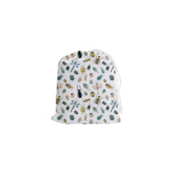 Insect Animal Pattern Drawstring Pouch (xs) by Ket1n9