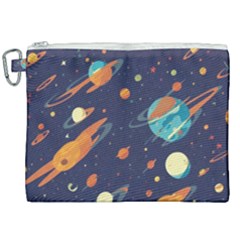 Space Galaxy Planet Universe Stars Night Fantasy Canvas Cosmetic Bag (xxl) by Ket1n9