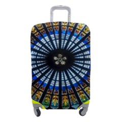 Stained Glass Rose Window In France s Strasbourg Cathedral Luggage Cover (small) by Ket1n9