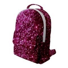 Pink Glitter Flap Pocket Backpack (large)