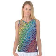 Bubbles Rainbow Colourful Colors Women s Basketball Tank Top