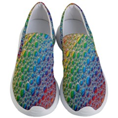 Bubbles Rainbow Colourful Colors Women s Lightweight Slip Ons