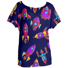 Space Patterns Women s Oversized T-shirt