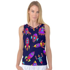 Space Patterns Women s Basketball Tank Top