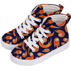 Space Patterns Pattern Kids  Hi-top Skate Sneakers